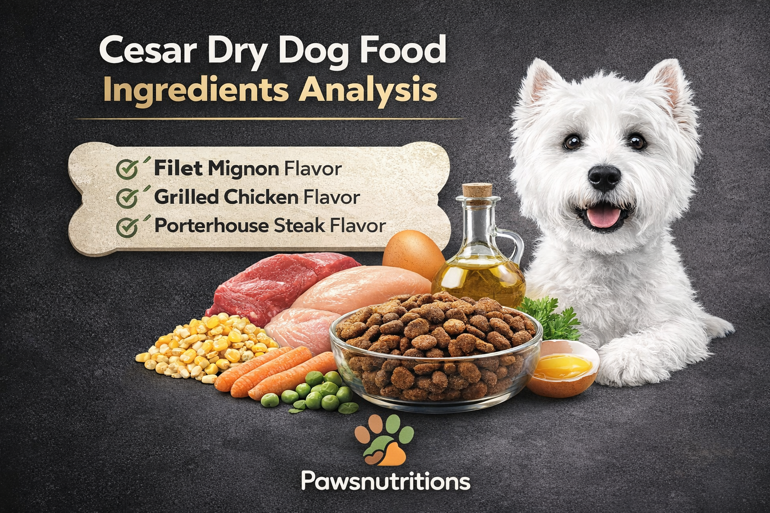 Cesar Dry Dog Food Ingredients Analysis 