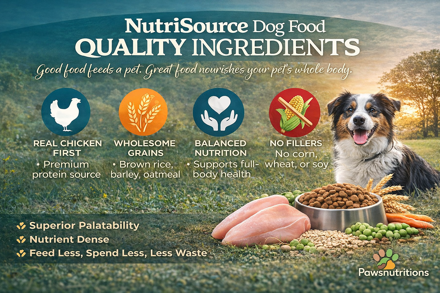 NutriSource Dog Food Quality Ingredients