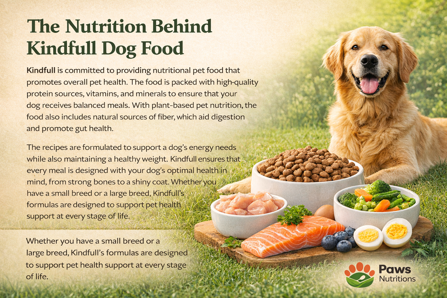 The Nutrition Behind Kindfull Dog Food