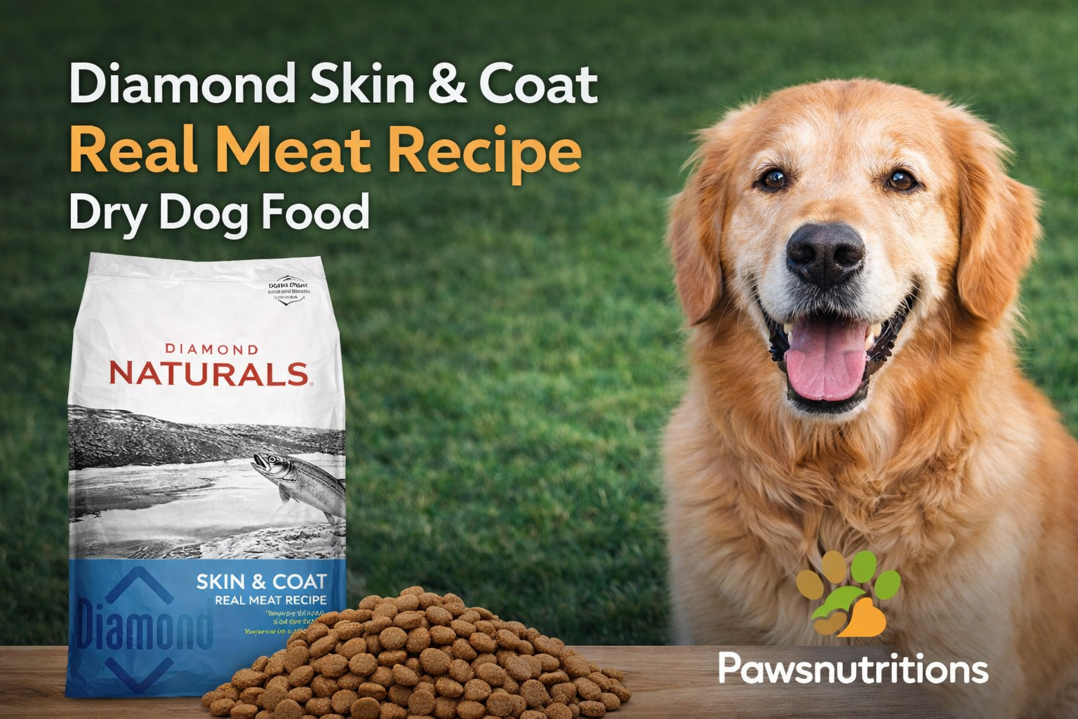 Diamond Skin & Coat Real Meat Recipe Dry Dog Food