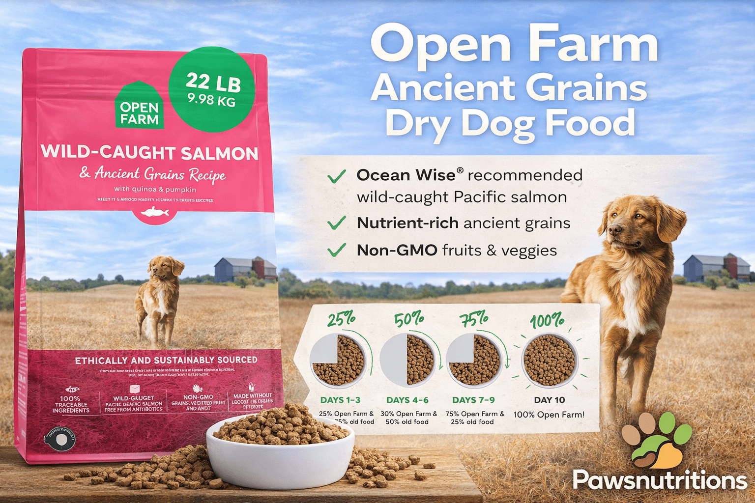 Open Farm, Ancient Grains Dry Dog Food: A Comprehensive Review