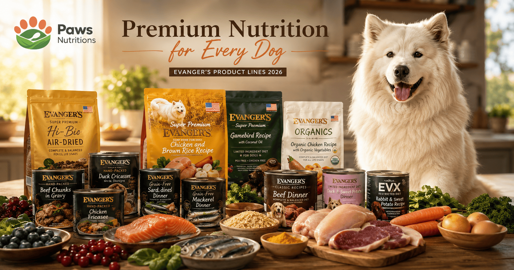 Evanger's Dog Food Product Lines