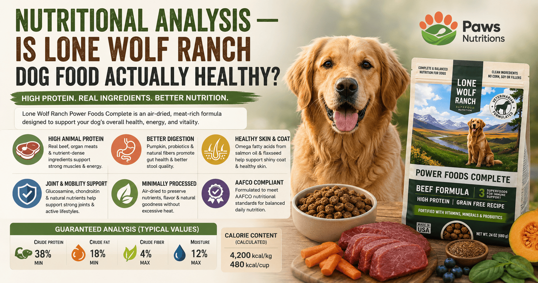 Nutritional Analysis — Is Lone Wolf Ranch Dog Food Actually Healthy?