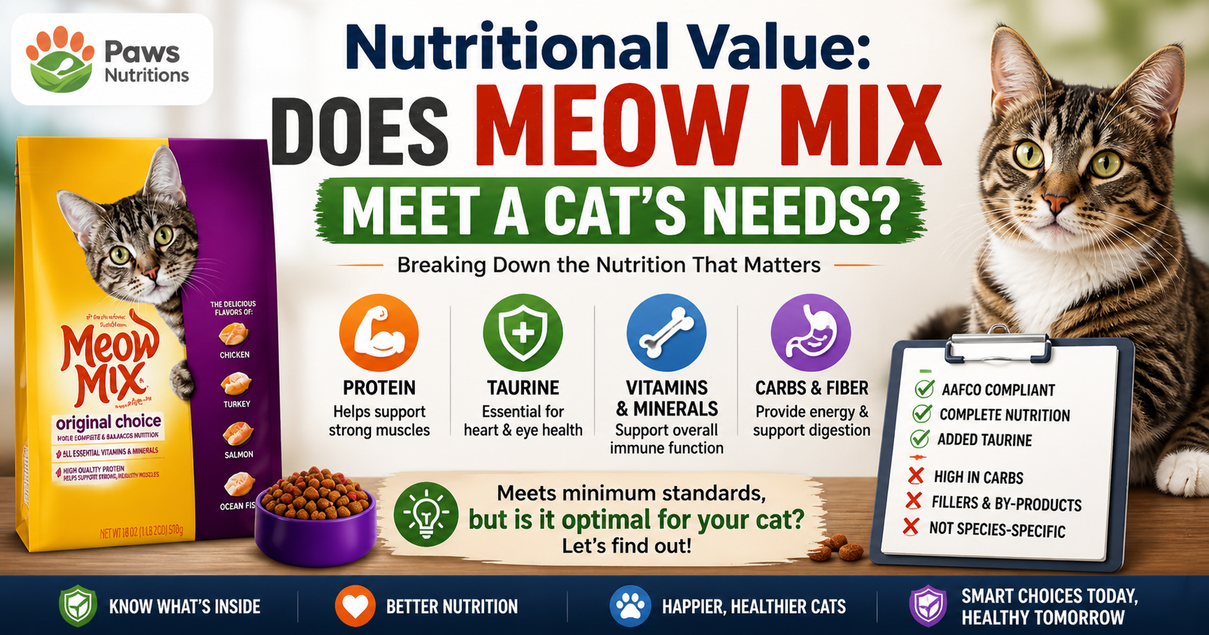 Nutritional Value: Does Meow Mix Meet a Cat’s Needs?