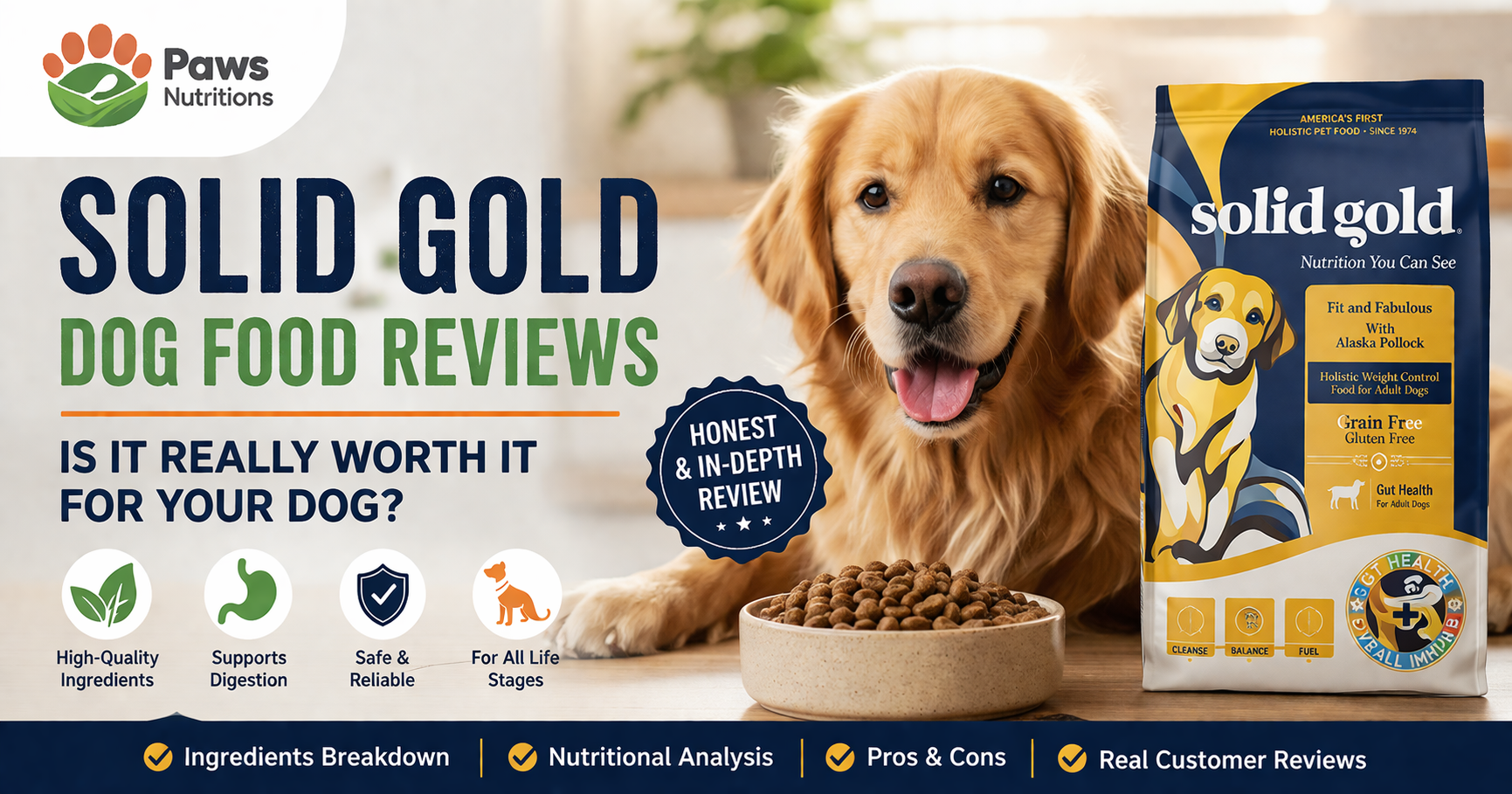 Solid Gold Dog Food Reviews (2026): Is It Really Worth It for Your Dog?