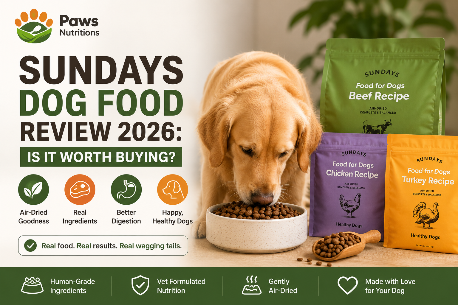 Sundays Dog Food Review 2026: Is It Worth Buying?