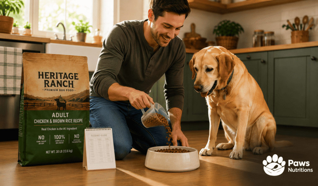 Heritage Ranch Dog Food Feeding Guide