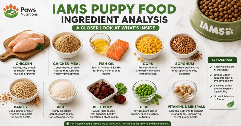 IAMS Puppy Food Ingredients Analysis 