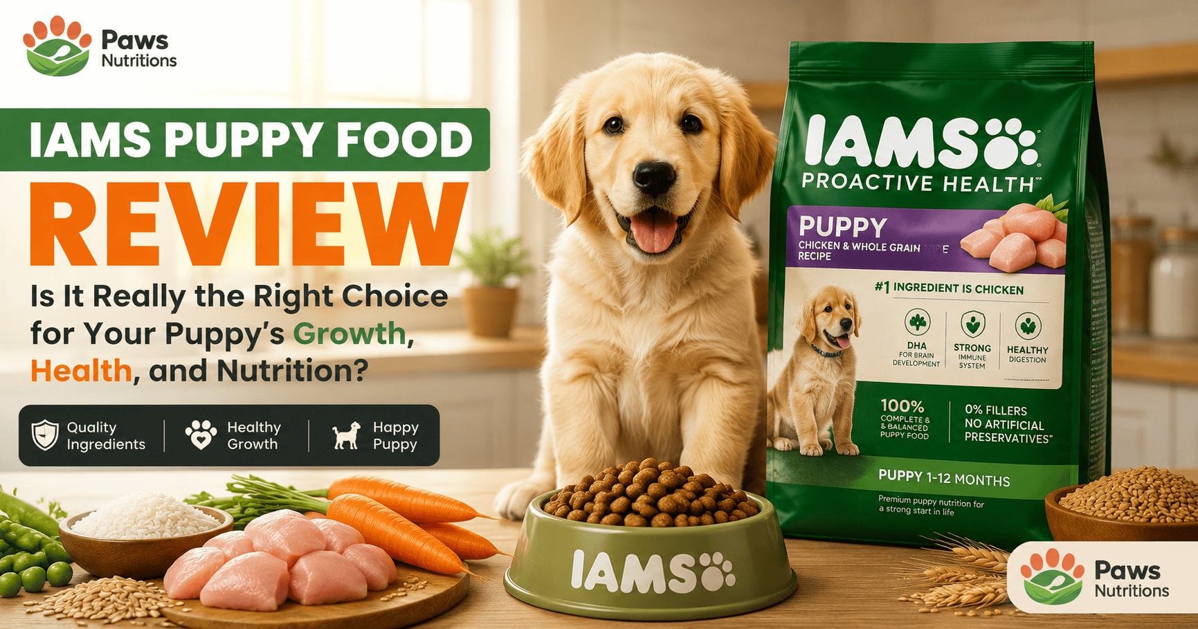IAMS Puppy Food Review: Is It Good for Your Puppy?