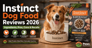 Instinct Dog Food Reviews 2026: Ingredients, Pros & Recalls