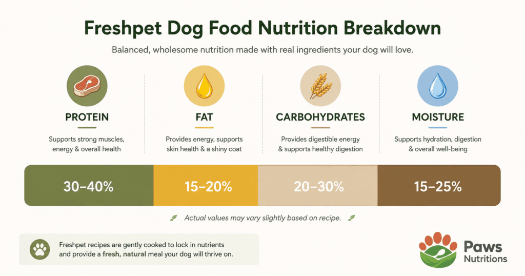 Freshpet Dog Food Nutrition Analysis