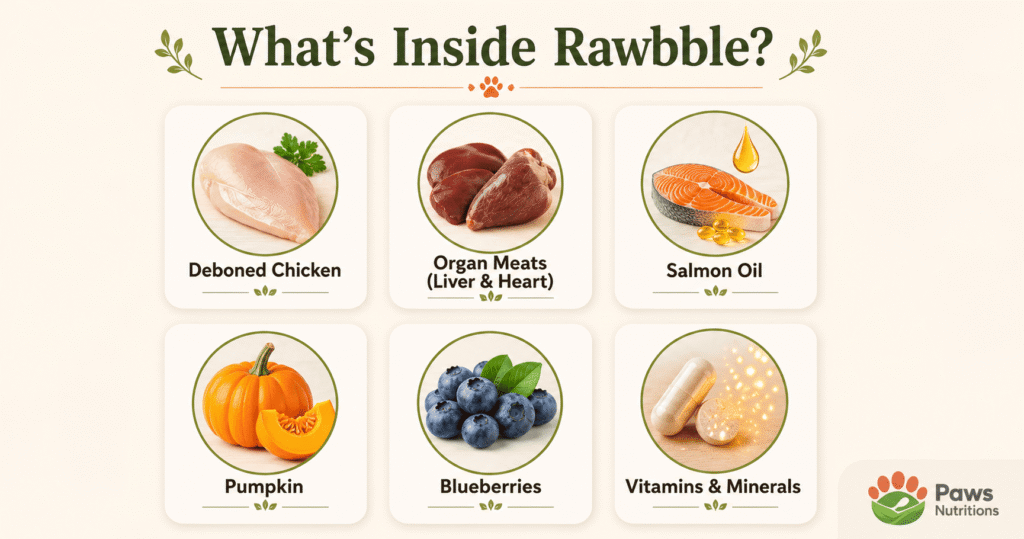 Rawbble Dog Food Ingredients Review