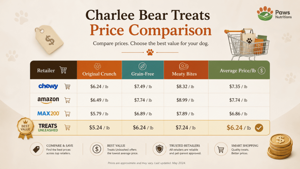 Charlee Bear Price Breakdown