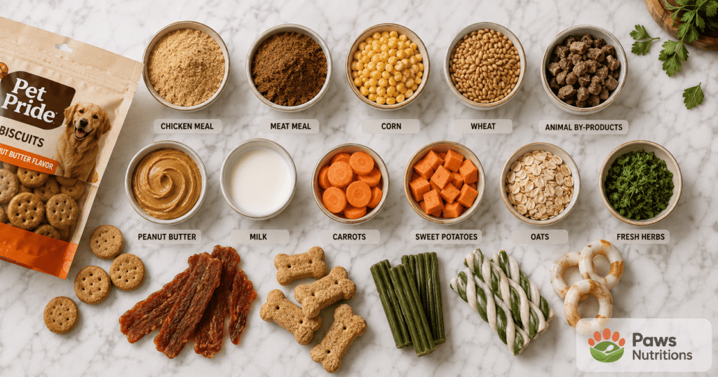 Pet Pride Ingredient Analysis (Dry Matter Basis)