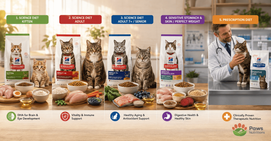 Full Product Line Snapshot: Every Major Hill's Cat Food Recipe