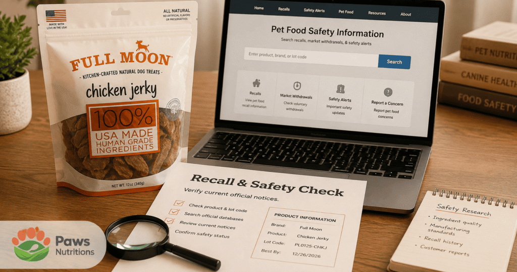 Full Moon Dog Treats Recall History & Safety Record